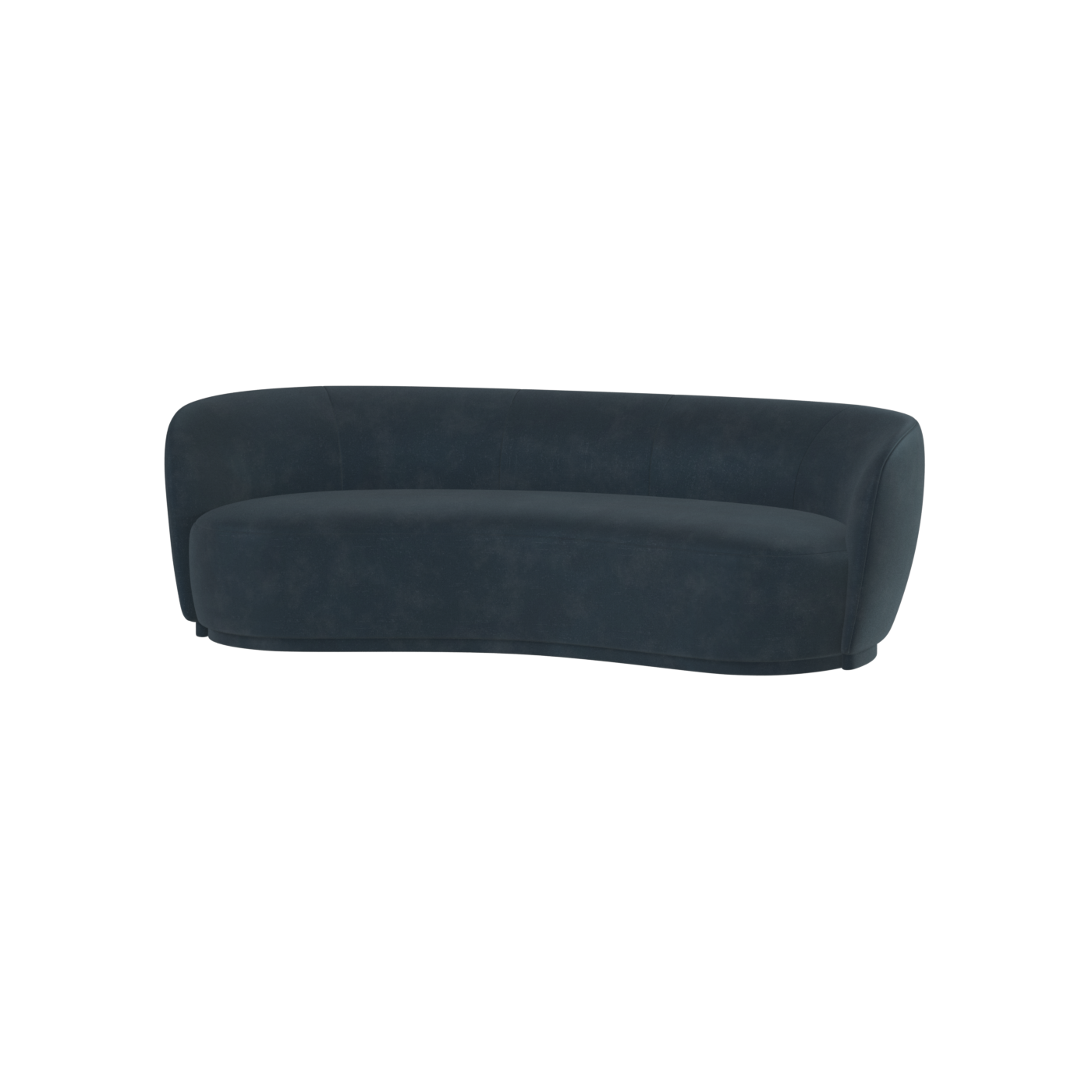 Posh Sofa - Curved Back Sofa with Continuous Base