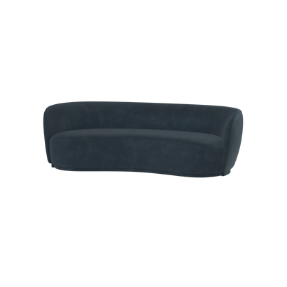 Posh Sofa - Curved Back Sofa with Continuous Base