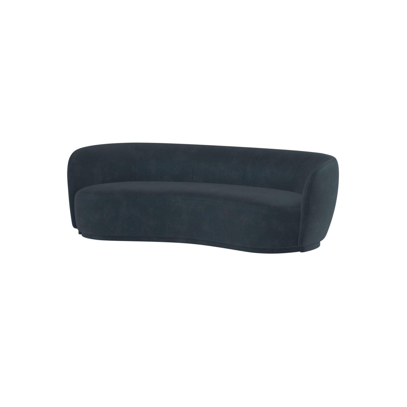 Posh Sofa - Curved Back Sofa with Continuous Base