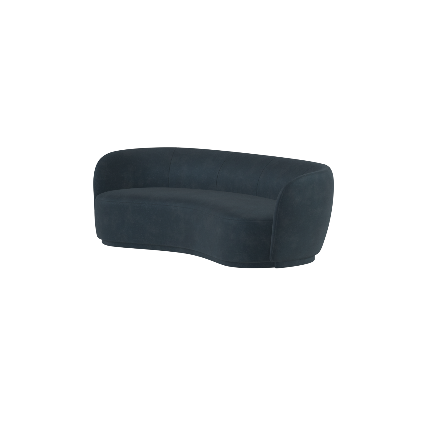 Posh Sofa - Curved Back Sofa with Continuous Base