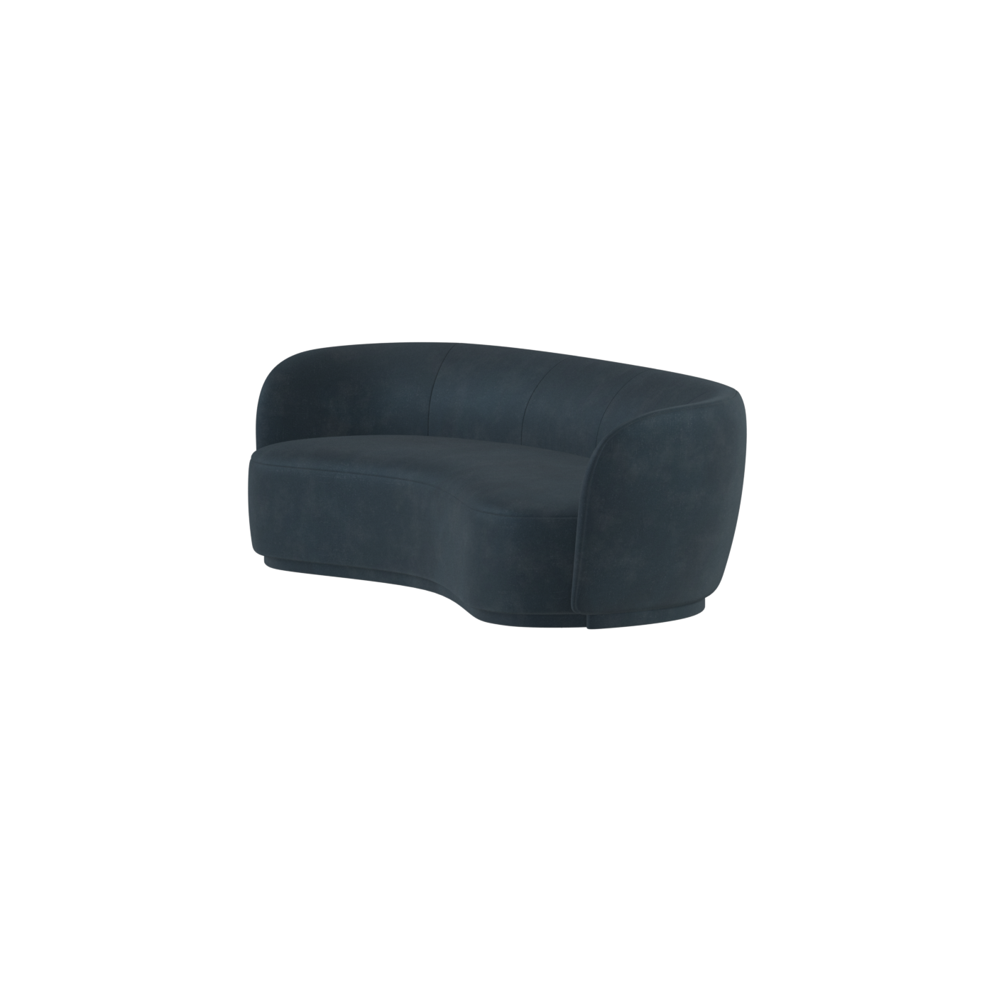 Posh Sofa - Curved Back Sofa with Continuous Base