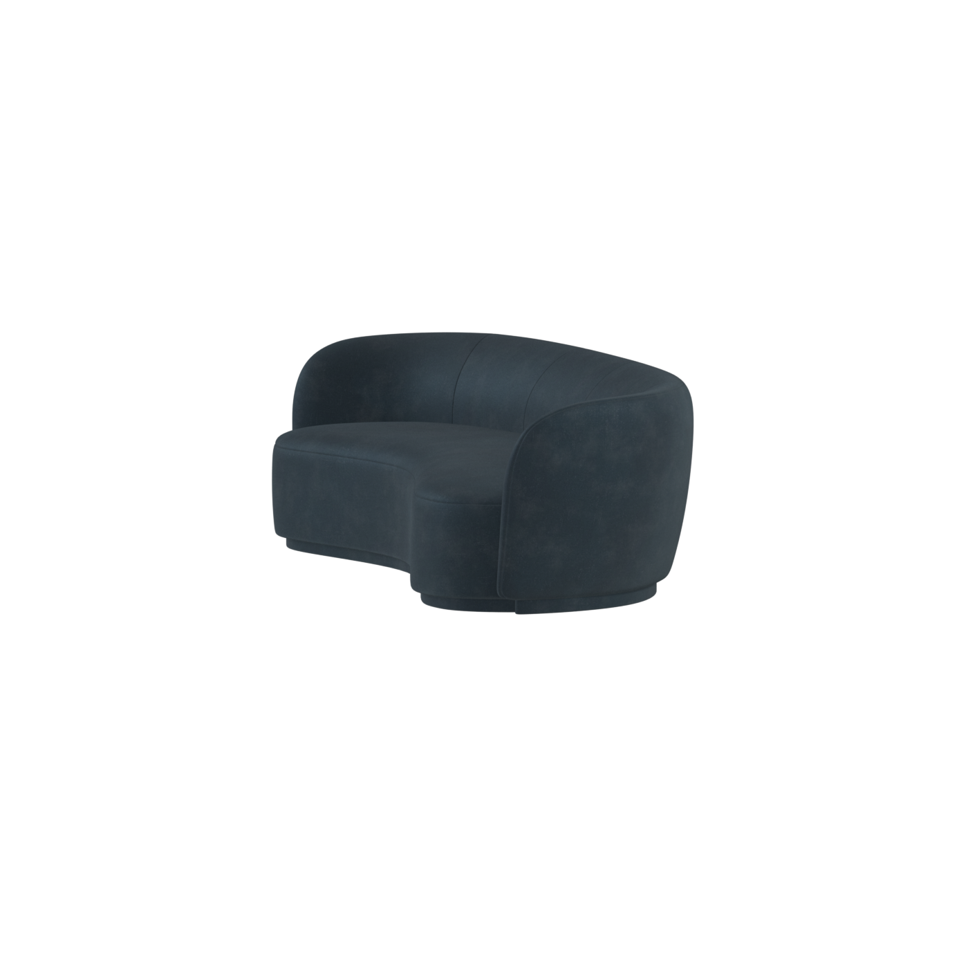 Posh Sofa - Curved Back Sofa with Continuous Base
