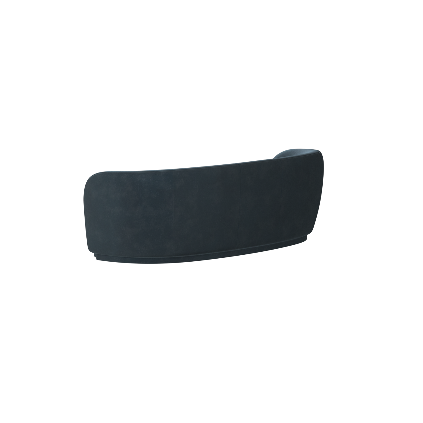Posh Sofa - Curved Back Sofa with Continuous Base