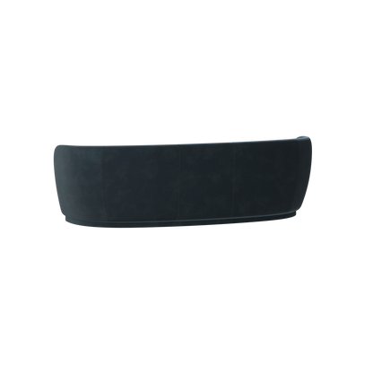 Posh Sofa - Curved Back Sofa with Continuous Base