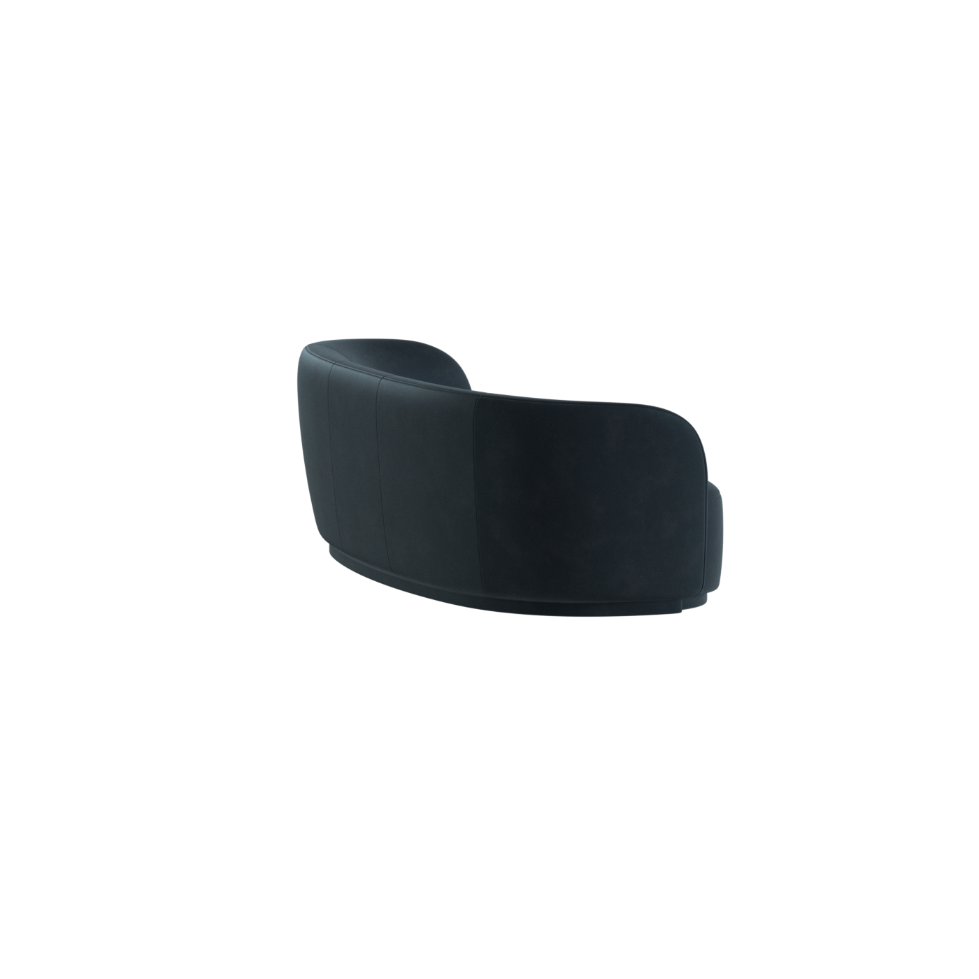 Posh Sofa - Curved Back Sofa with Continuous Base
