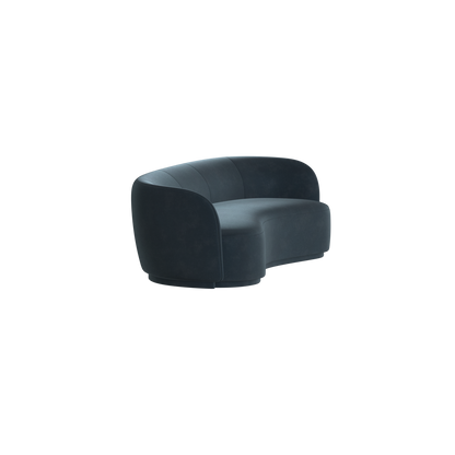 Posh Sofa - Curved Back Sofa with Continuous Base