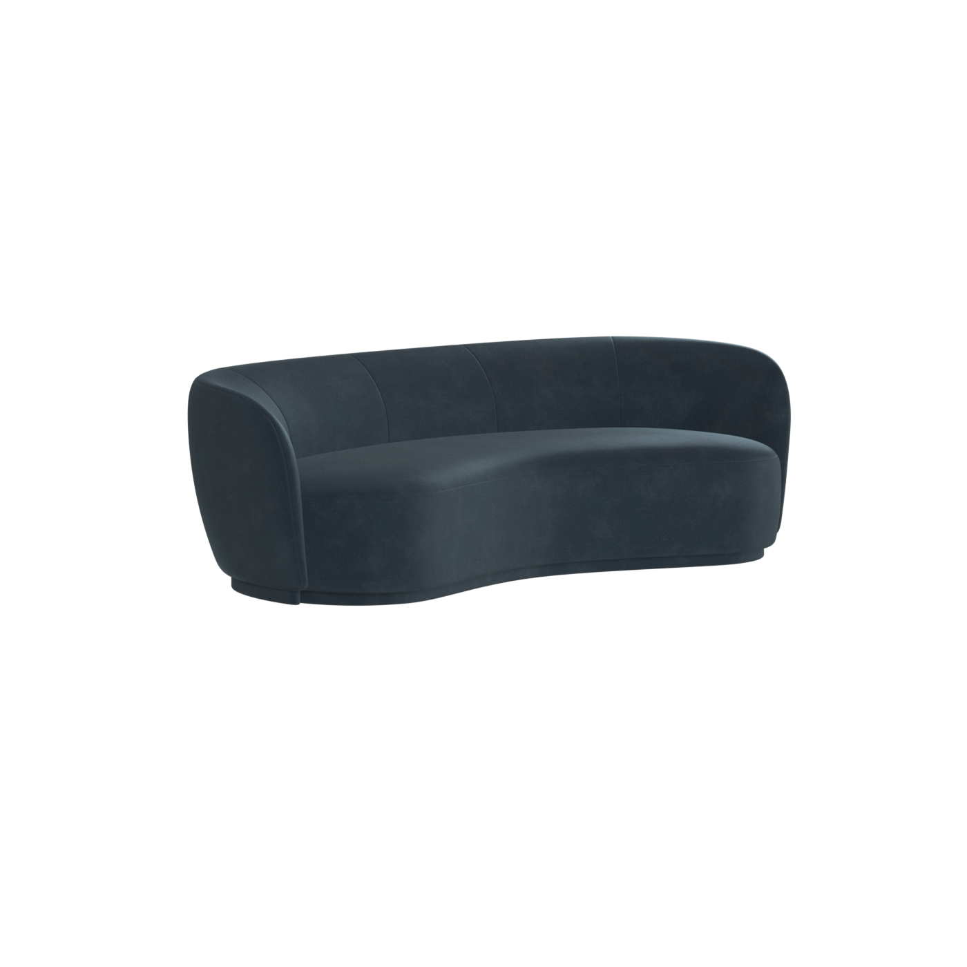 Posh Sofa - Curved Back Sofa with Continuous Base