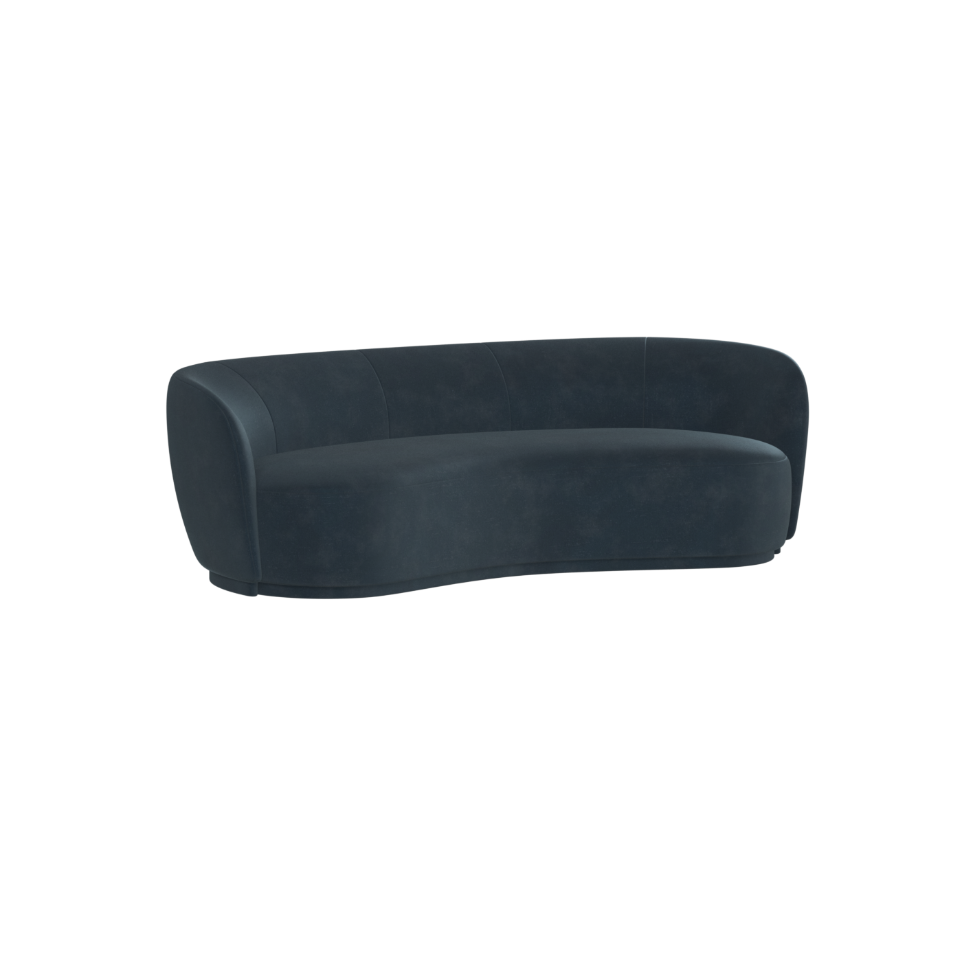 Posh Sofa - Curved Back Sofa with Continuous Base
