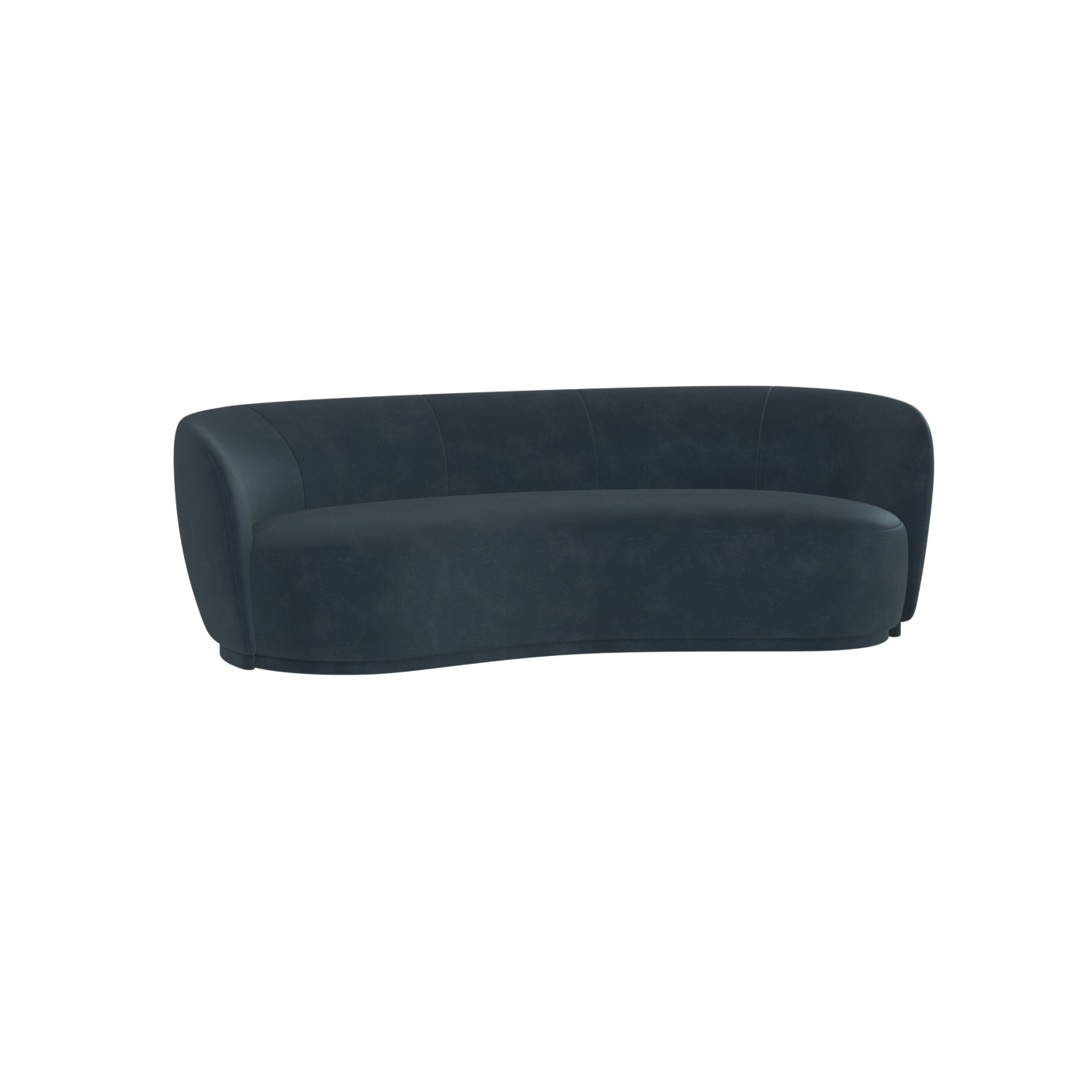Posh Sofa - Curved Back Sofa with Continuous Base