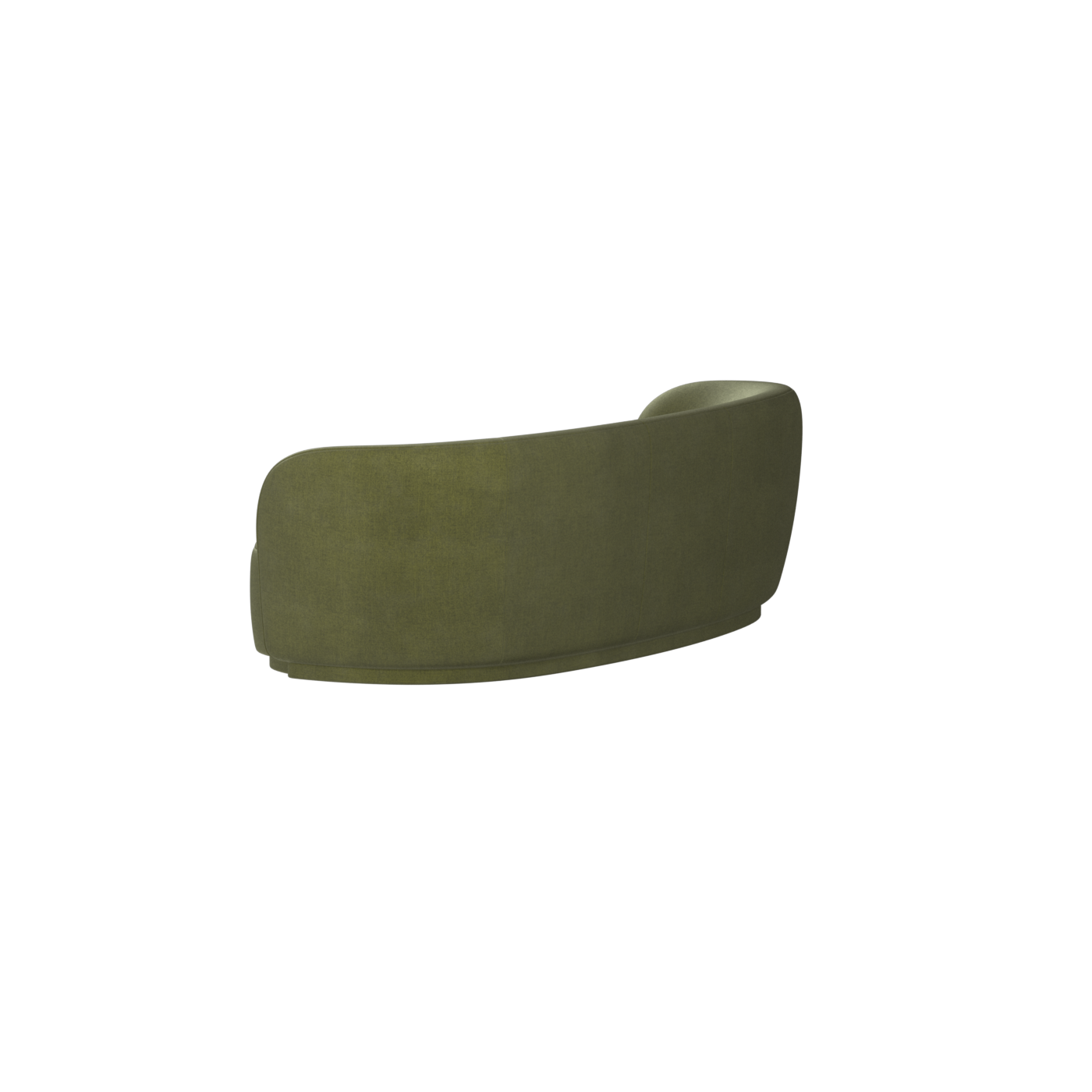 Posh Sofa - Curved Back Sofa with Continuous Base