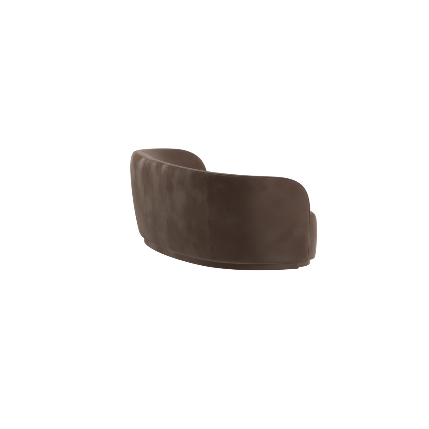 Posh Sofa - Curved Back Sofa with Continuous Base