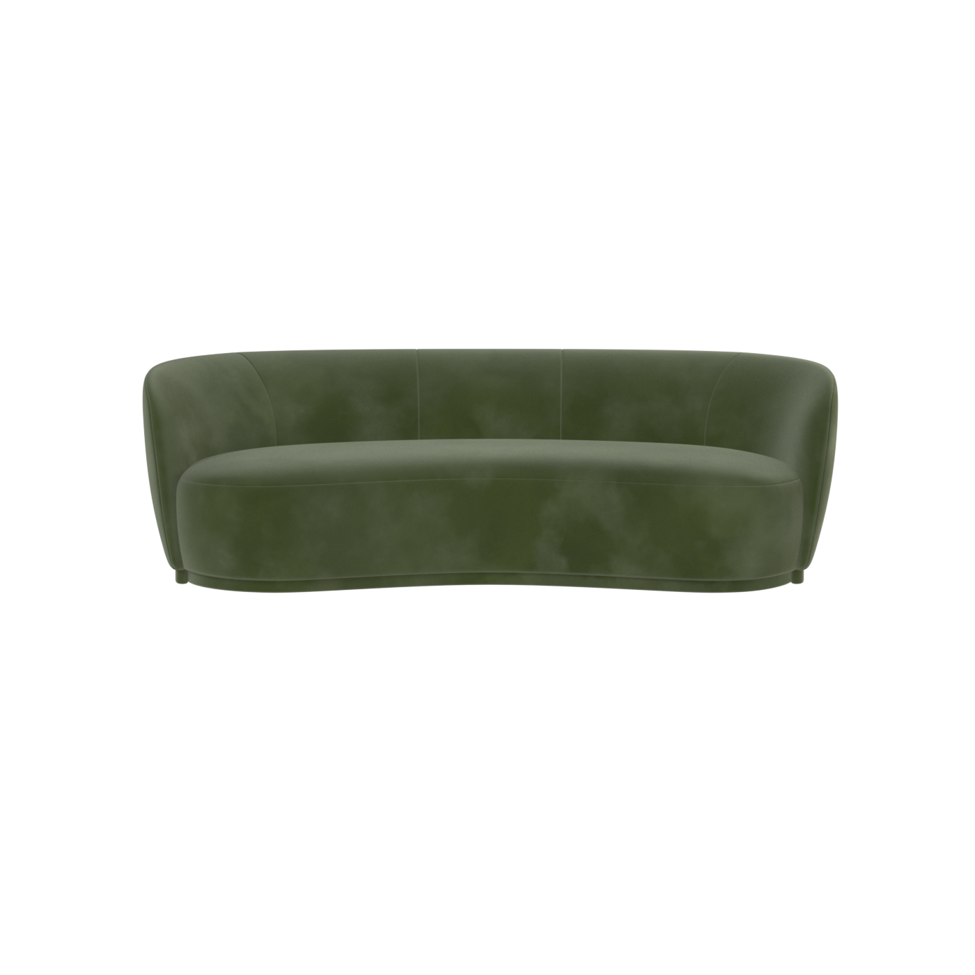 Posh Sofa - Curved Back Sofa with Continuous Base