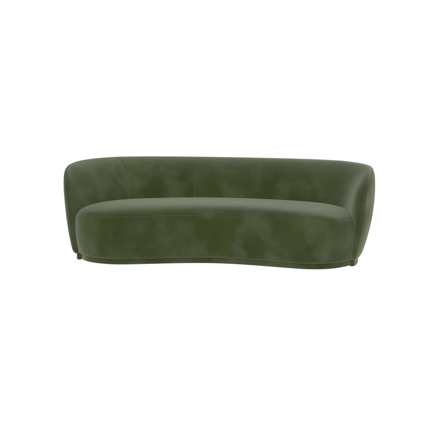 Posh Sofa - Curved Back Sofa with Continuous Base