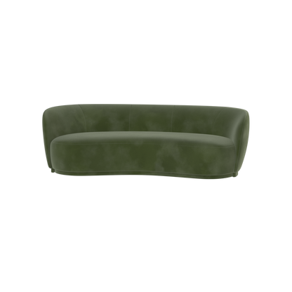 Posh Sofa - Curved Back Sofa with Continuous Base