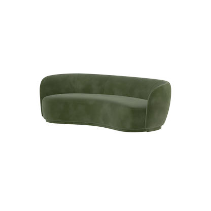 Posh Sofa - Curved Back Sofa with Continuous Base