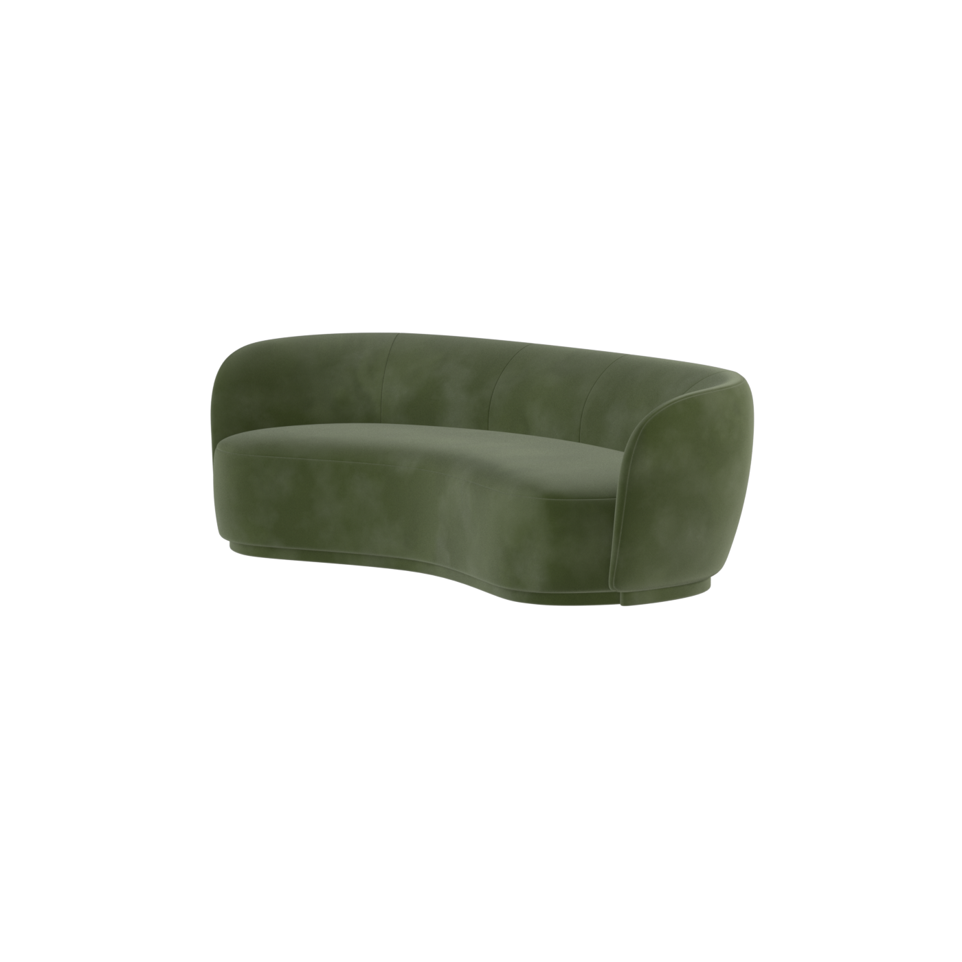 Posh Sofa - Curved Back Sofa with Continuous Base