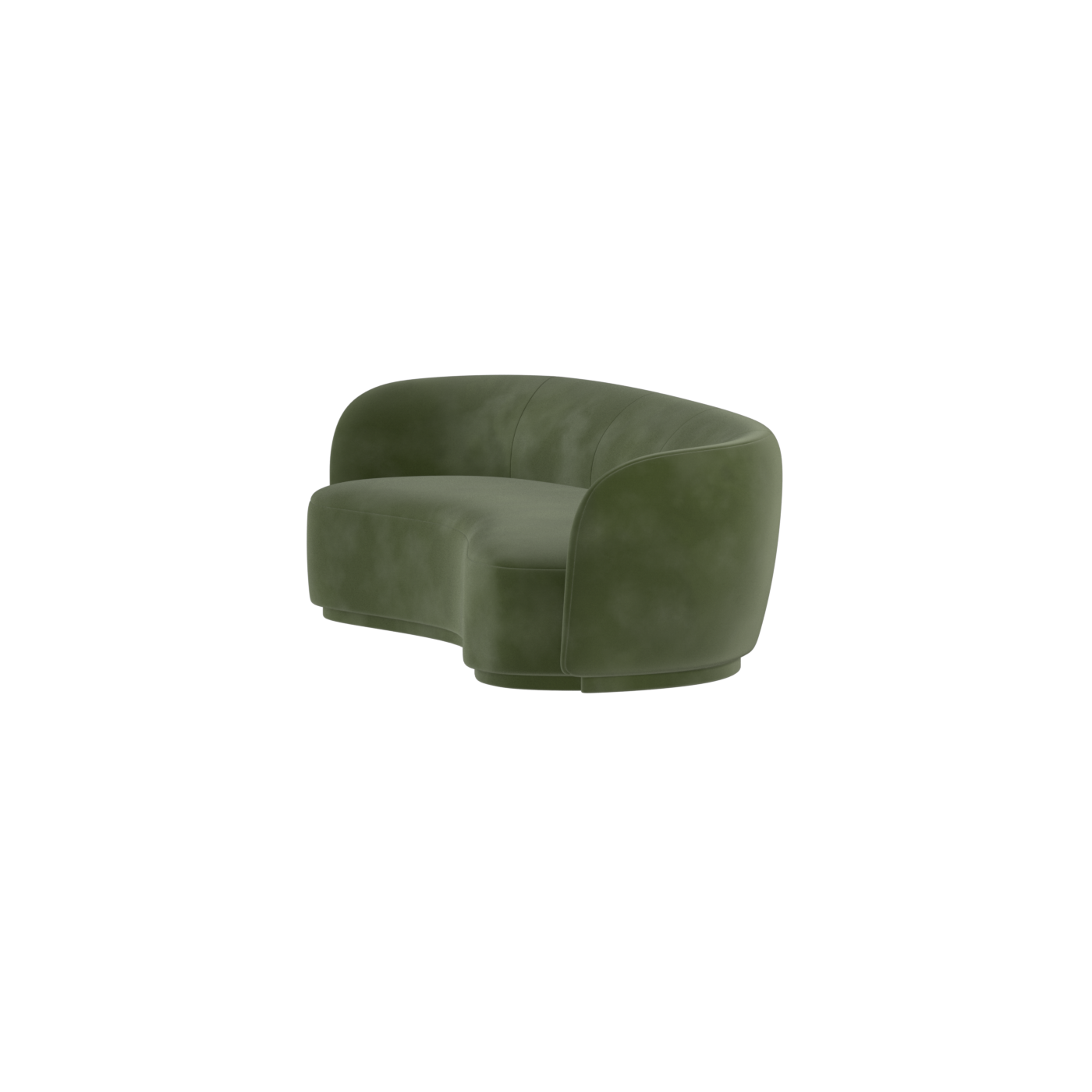 Posh Sofa - Curved Back Sofa with Continuous Base