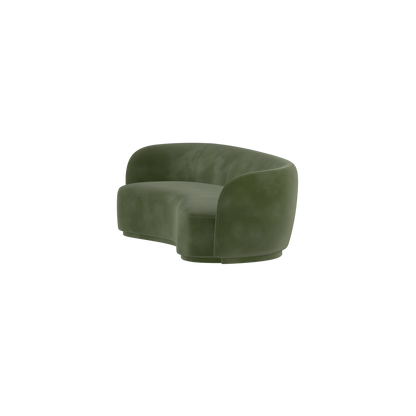 Posh Sofa - Curved Back Sofa with Continuous Base