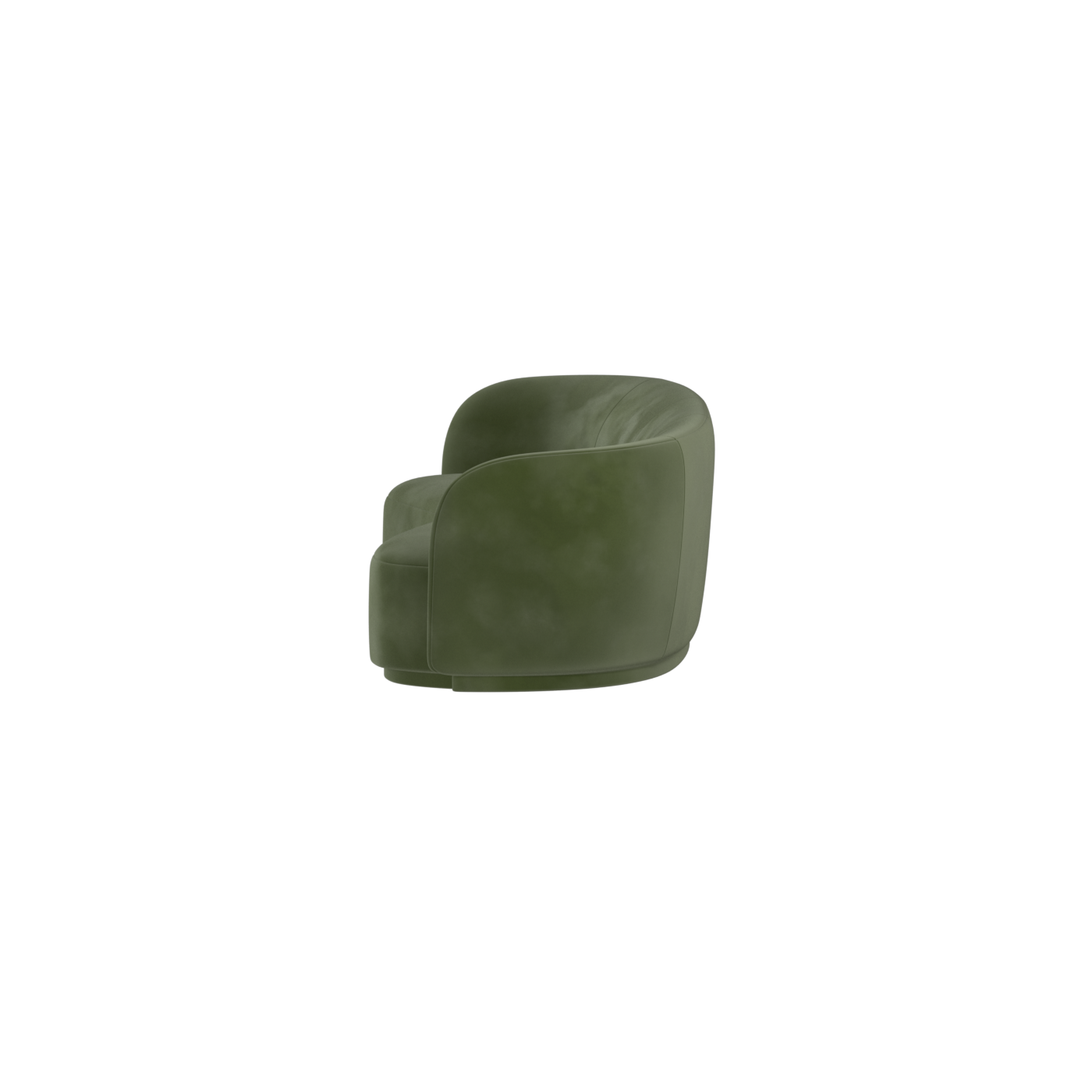 Posh Sofa - Curved Back Sofa with Continuous Base