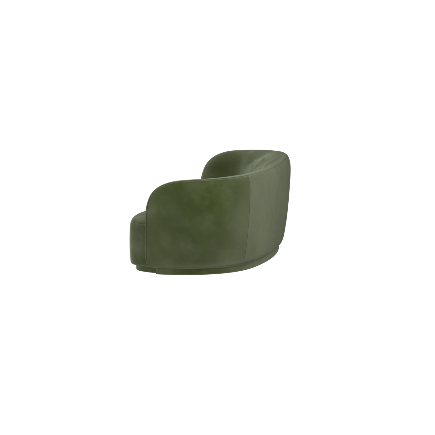 Posh Sofa - Curved Back Sofa with Continuous Base