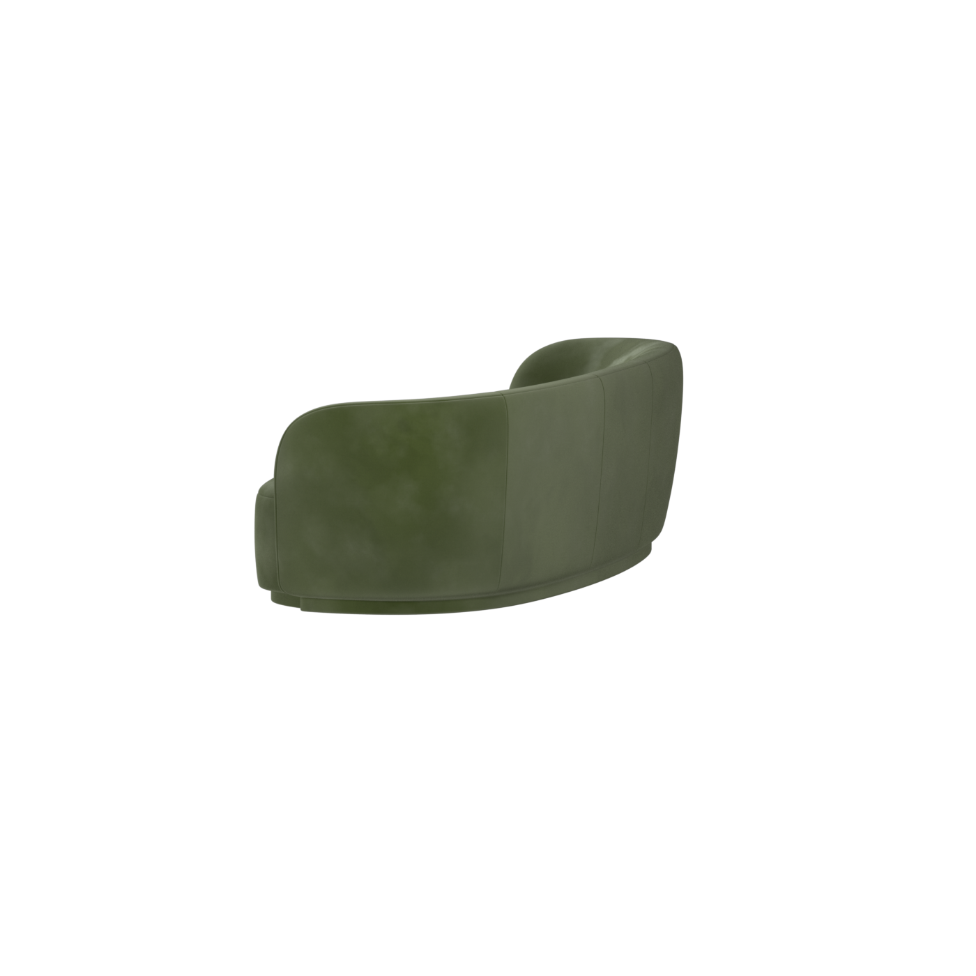Posh Sofa - Curved Back Sofa with Continuous Base