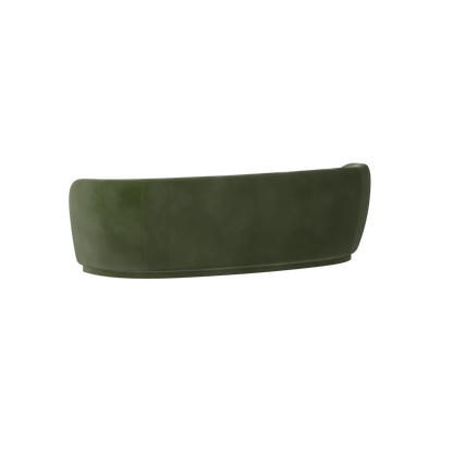 Posh Sofa - Curved Back Sofa with Continuous Base