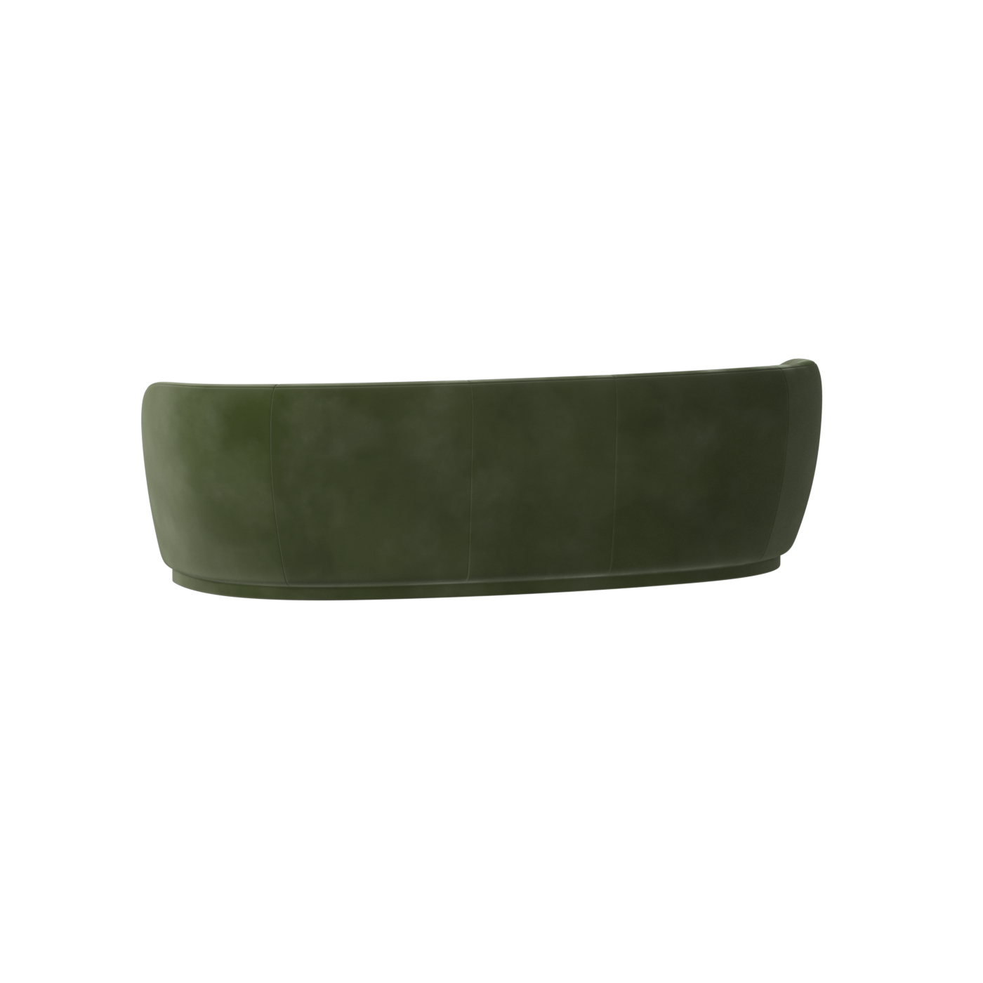 Posh Sofa - Curved Back Sofa with Continuous Base