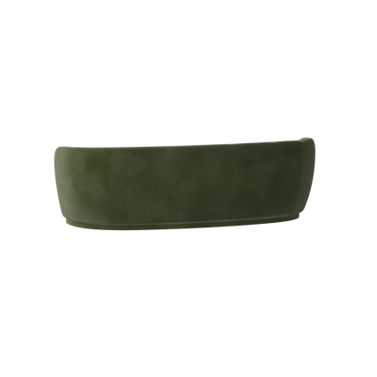 Posh Sofa - Curved Back Sofa with Continuous Base
