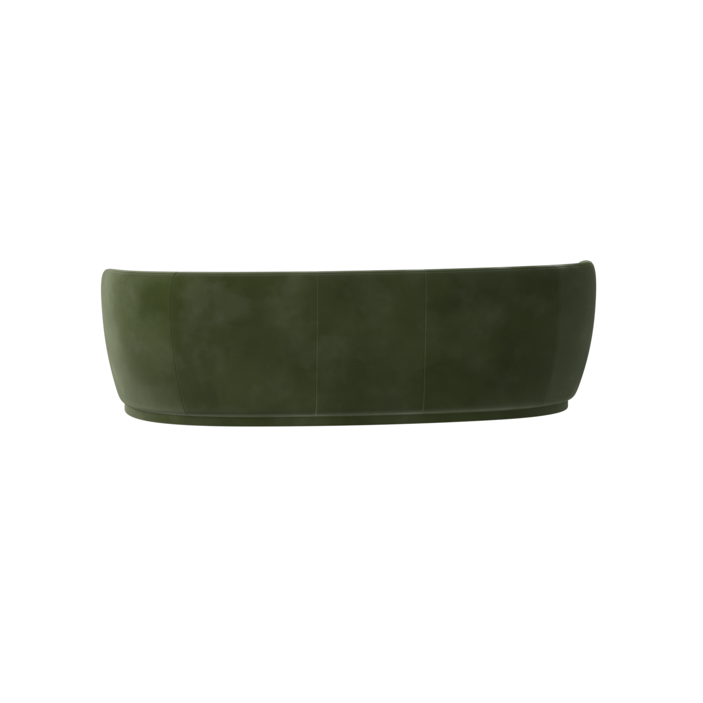 Posh Sofa - Curved Back Sofa with Continuous Base
