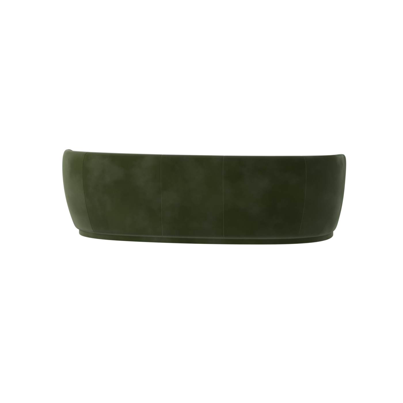 Posh Sofa - Curved Back Sofa with Continuous Base