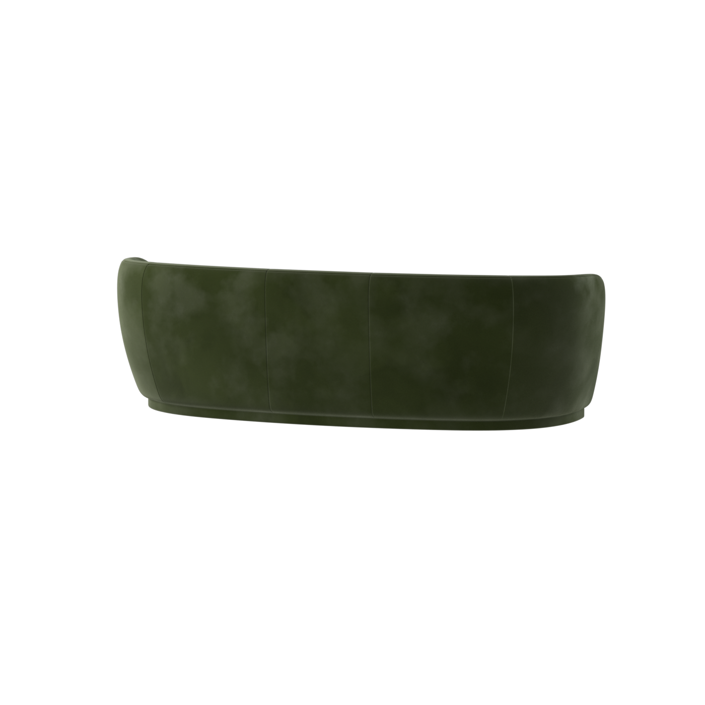 Posh Sofa - Curved Back Sofa with Continuous Base
