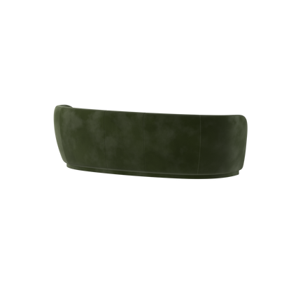 Posh Sofa - Curved Back Sofa with Continuous Base