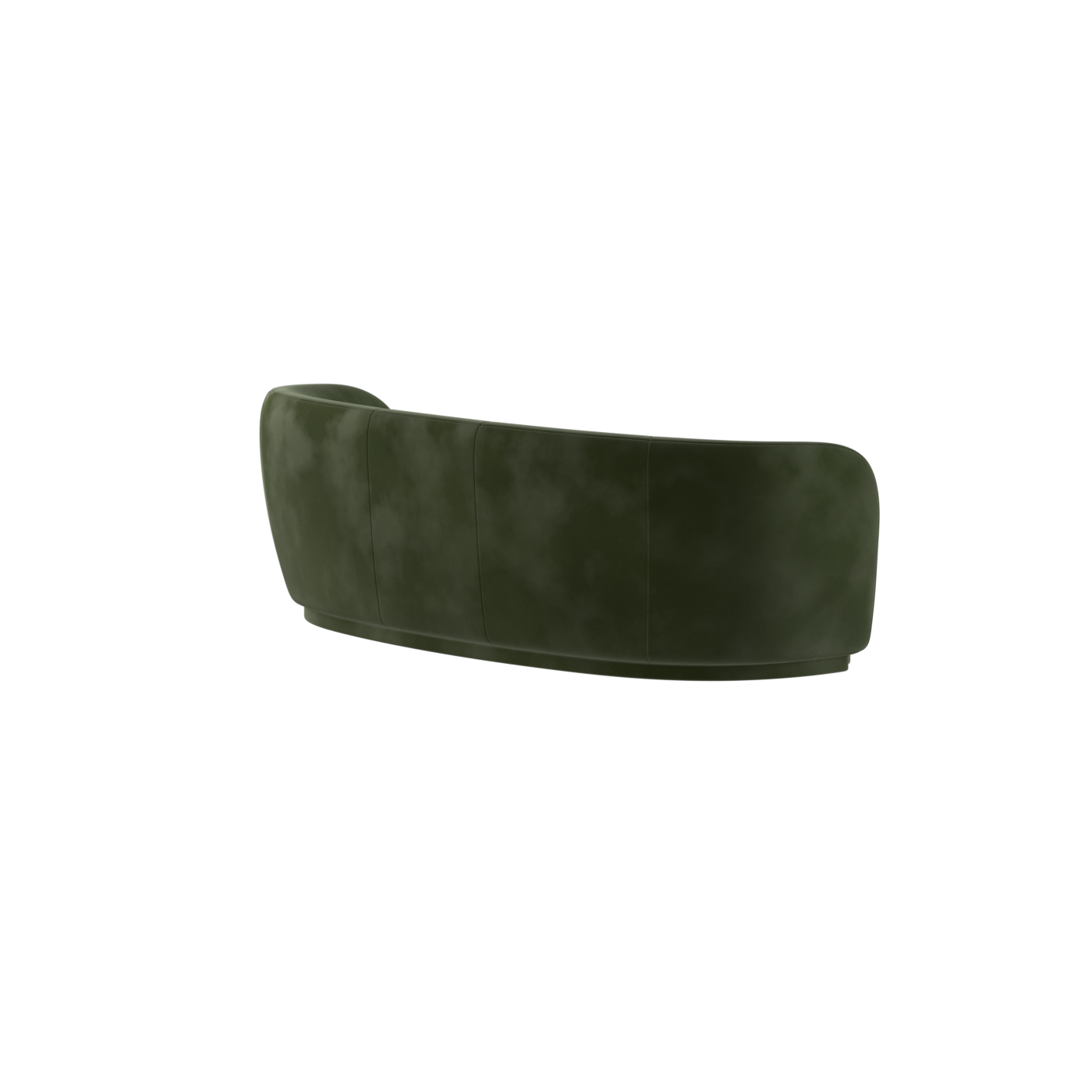 Posh Sofa - Curved Back Sofa with Continuous Base