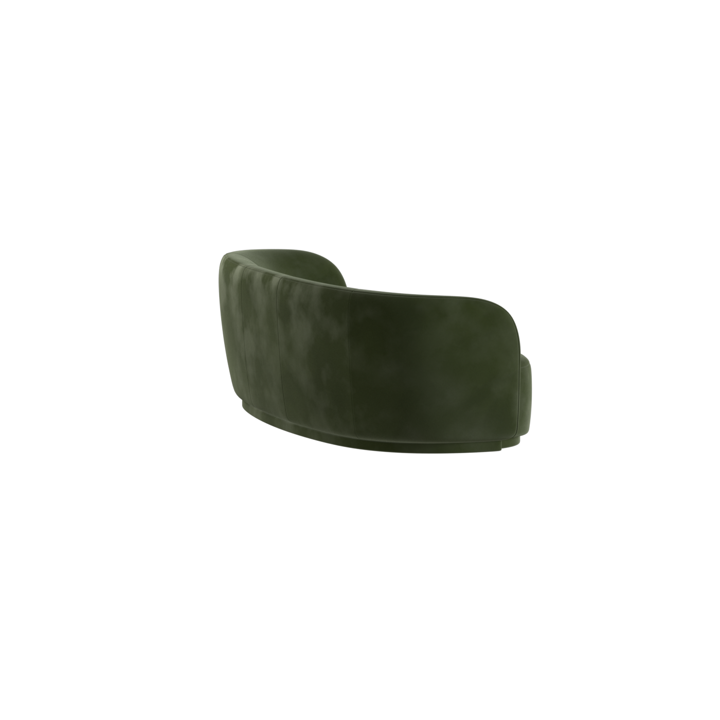 Posh Sofa - Curved Back Sofa with Continuous Base