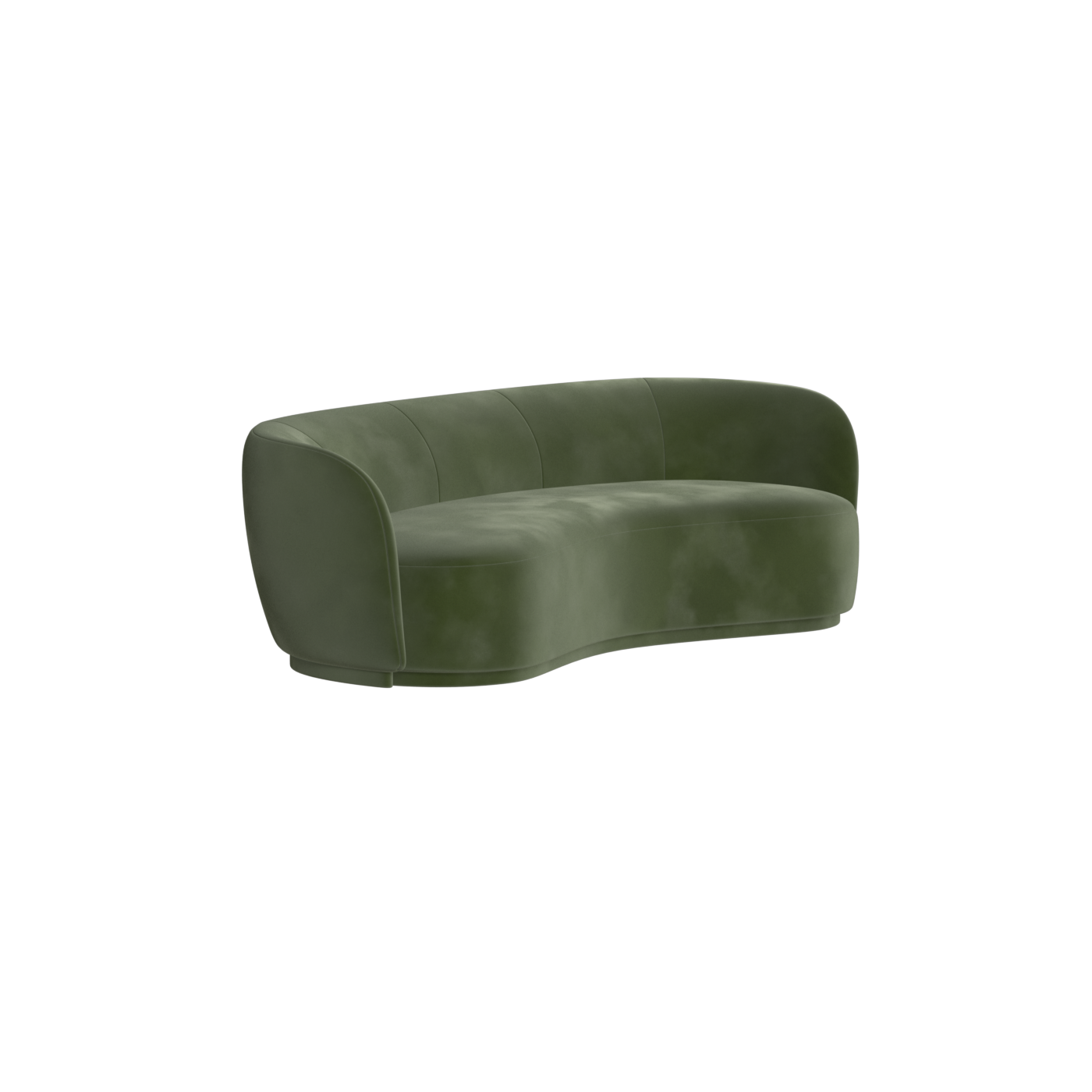 Posh Sofa - Curved Back Sofa with Continuous Base