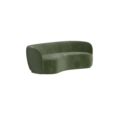Posh Sofa - Curved Back Sofa with Continuous Base