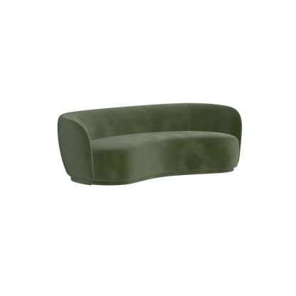 Posh Sofa - Curved Back Sofa with Continuous Base