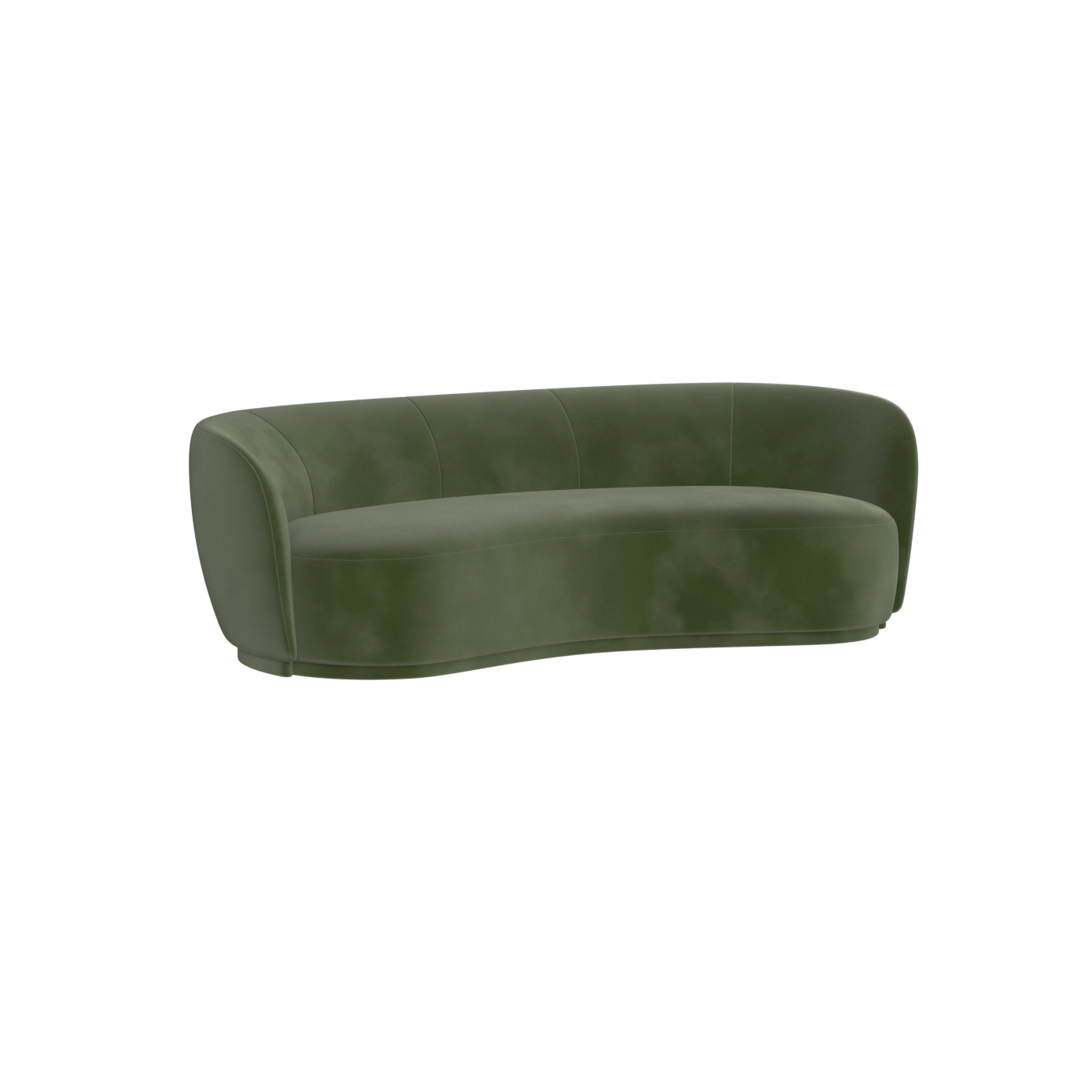 Posh Sofa - Curved Back Sofa with Continuous Base