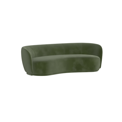 Posh Sofa - Curved Back Sofa with Continuous Base