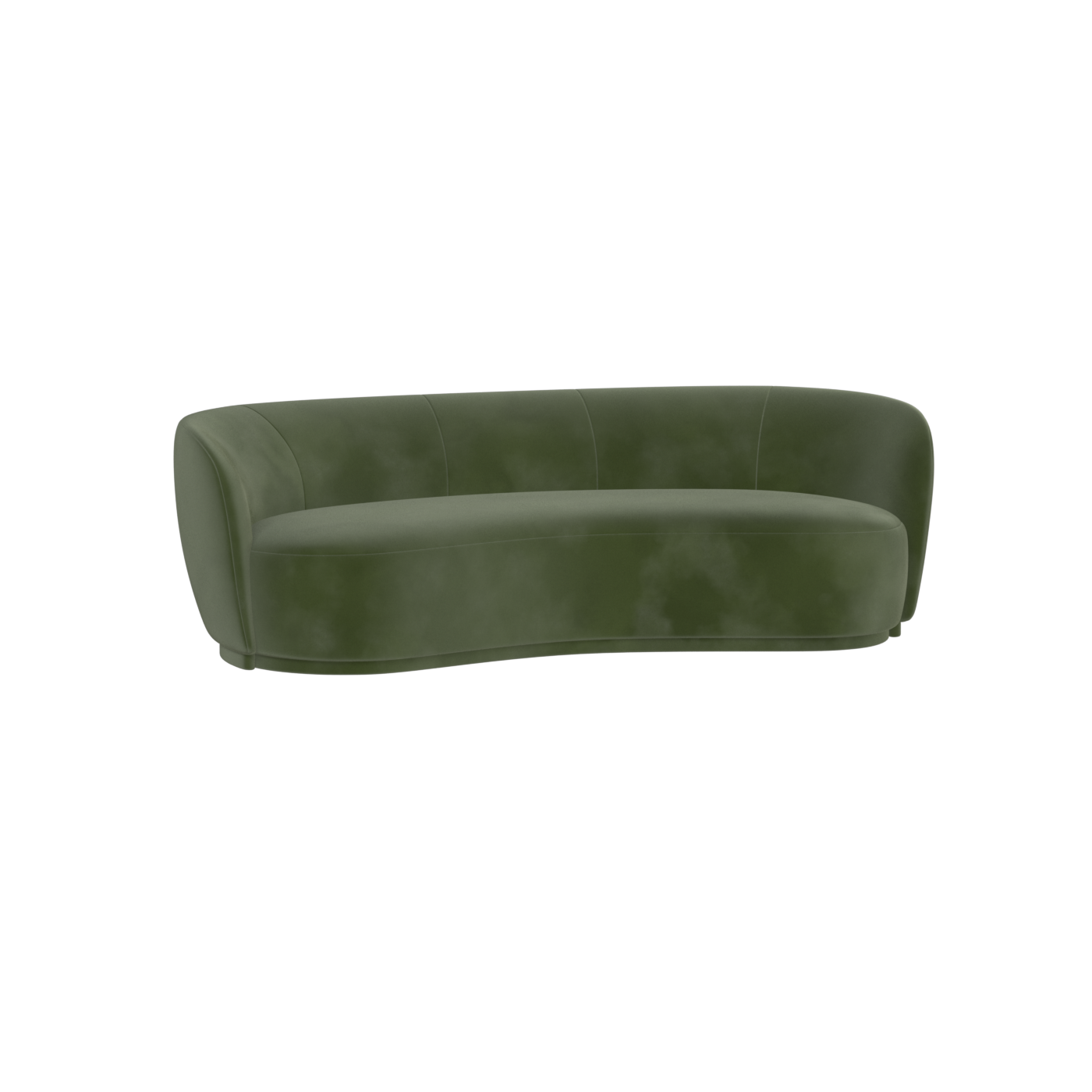 Posh Sofa - Curved Back Sofa with Continuous Base