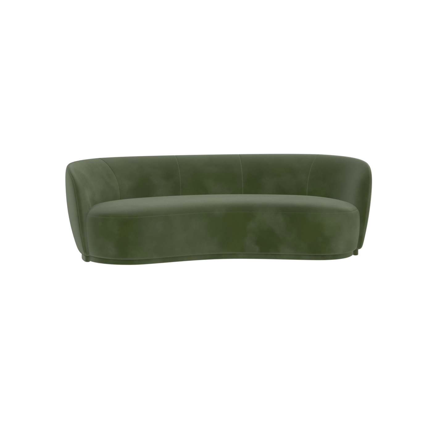 Posh Sofa - Curved Back Sofa with Continuous Base