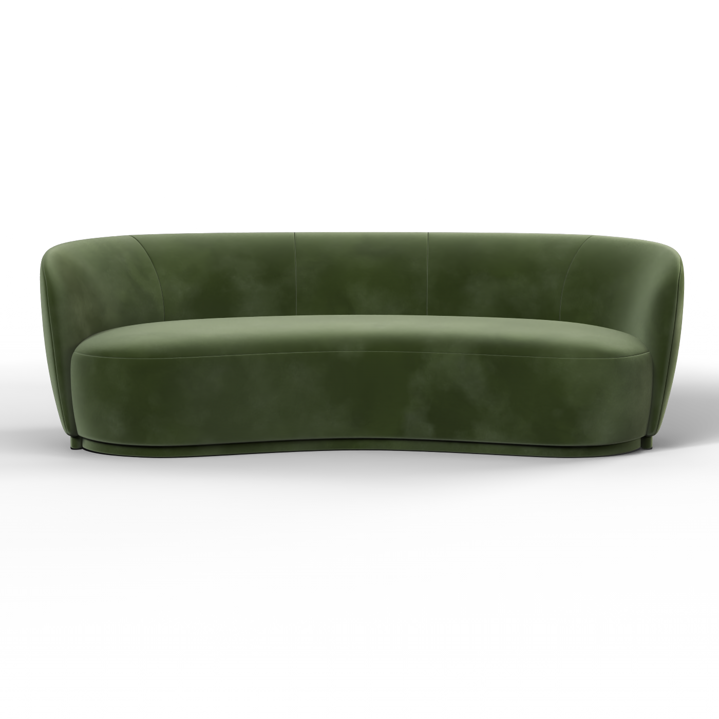 Posh Sofa - Curved Back Sofa with Continuous Base