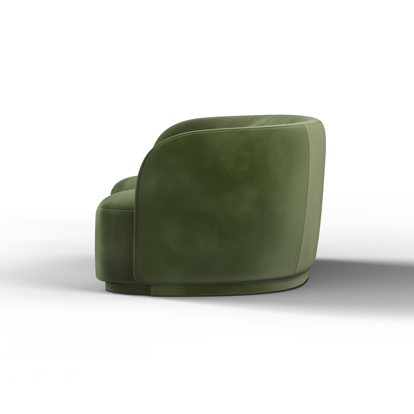 Posh Sofa - Curved Back Sofa with Continuous Base