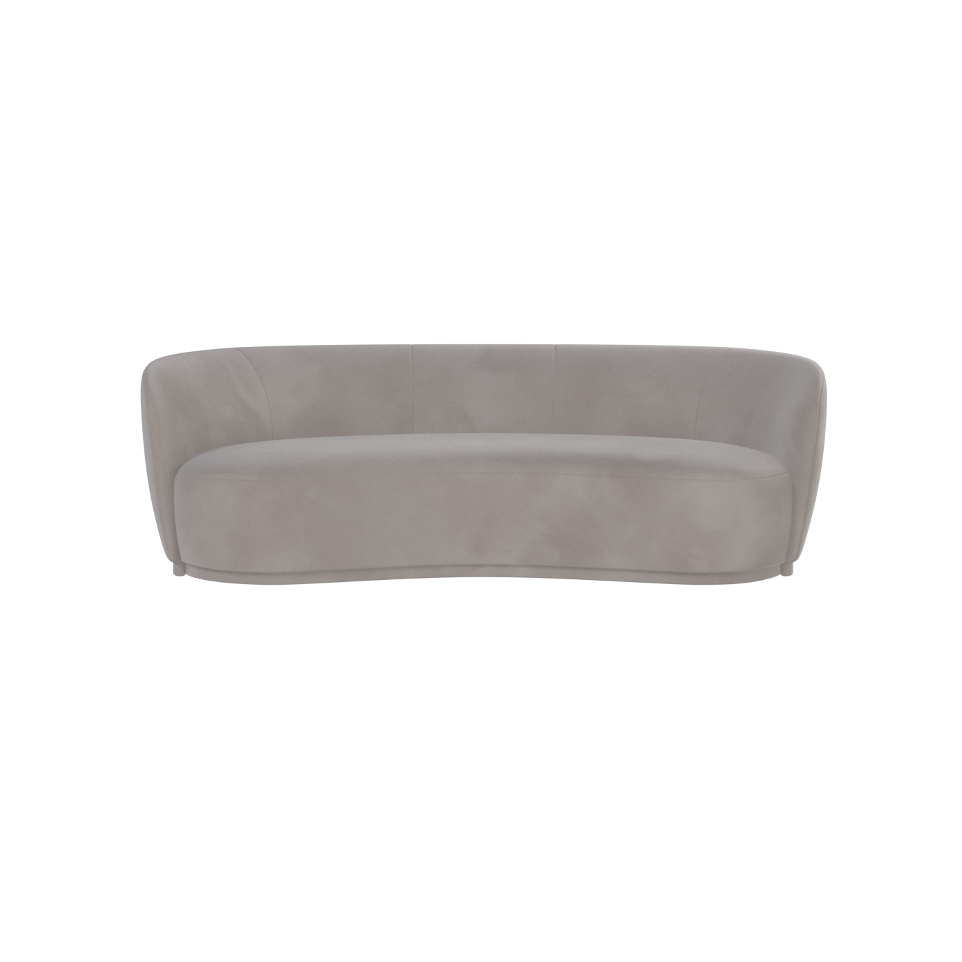 Posh Sofa - Curved Back Sofa with Continuous Base
