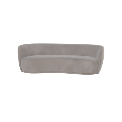 Posh Sofa - Curved Back Sofa with Continuous Base
