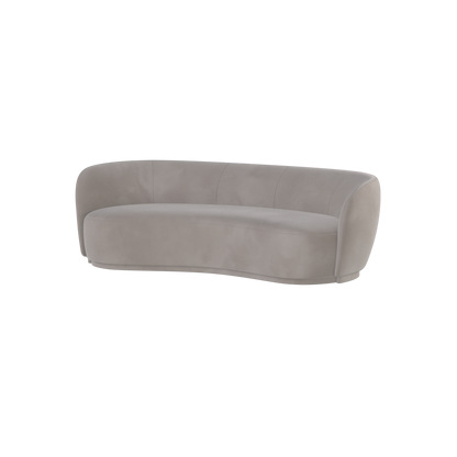 Posh Sofa - Curved Back Sofa with Continuous Base