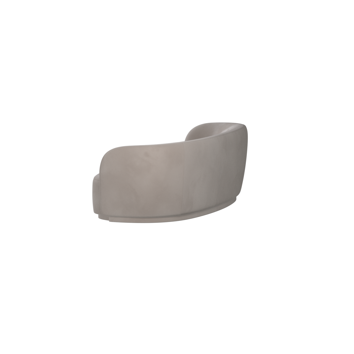 Posh Sofa - Curved Back Sofa with Continuous Base