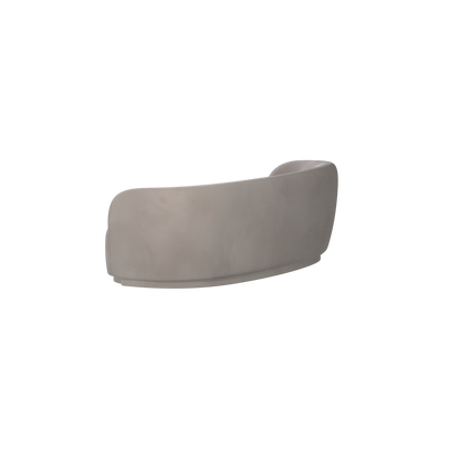 Posh Sofa - Curved Back Sofa with Continuous Base
