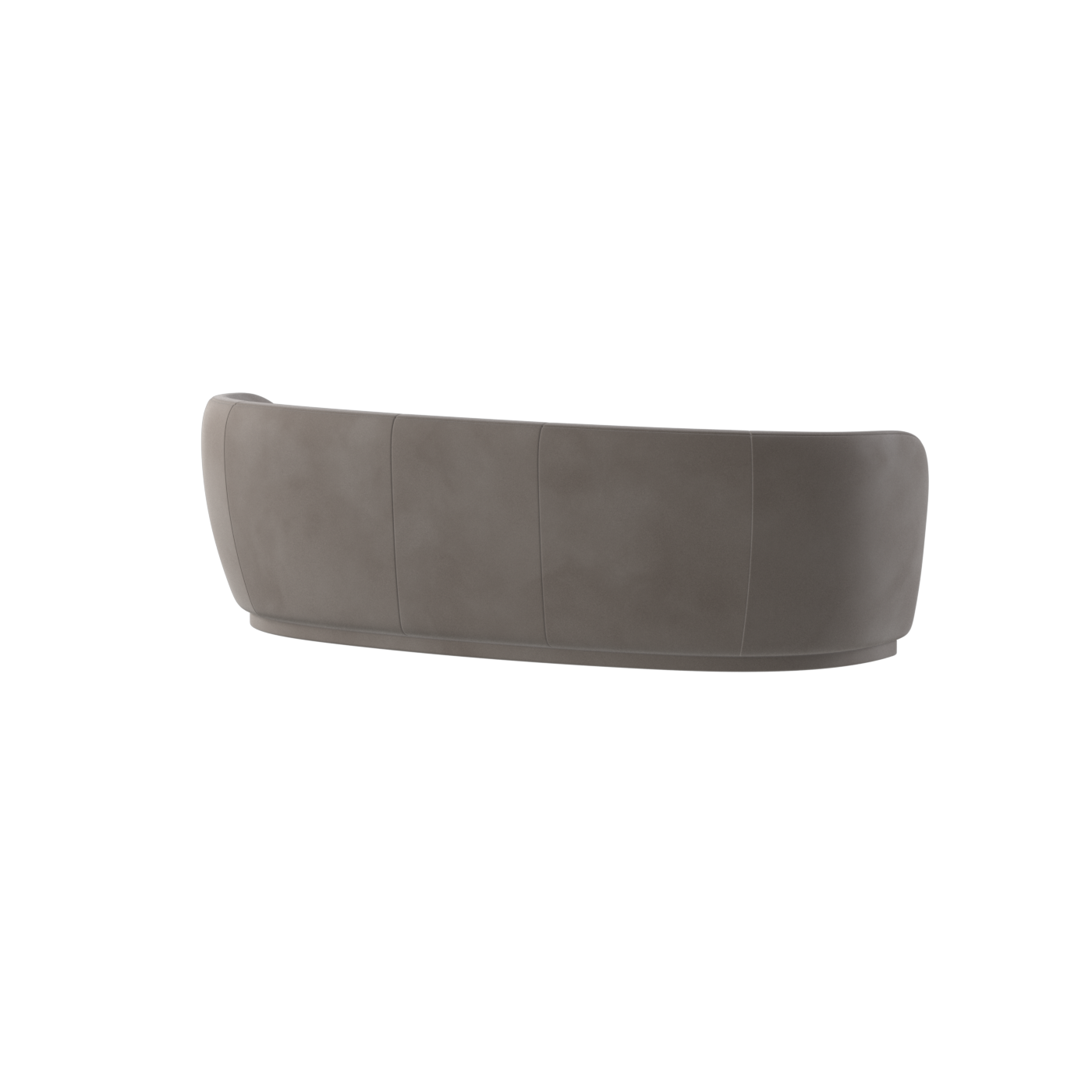 Posh Sofa - Curved Back Sofa with Continuous Base