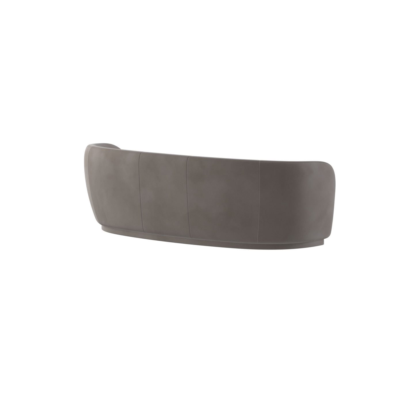 Posh Sofa - Curved Back Sofa with Continuous Base